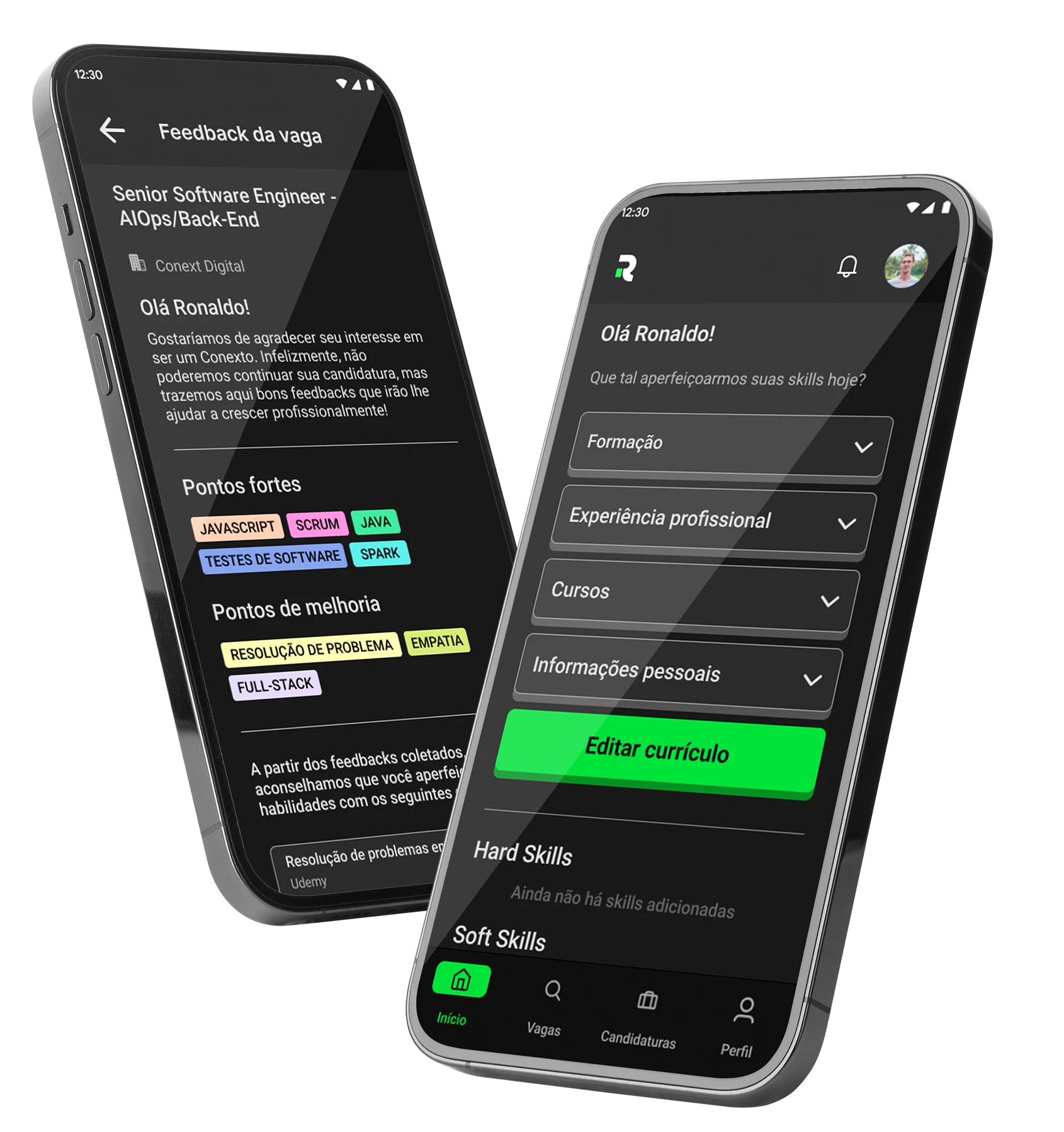 RecruiterSys Interface Screenshots